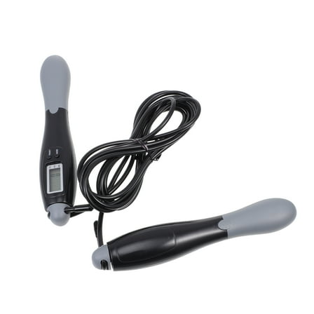 WEAVILUX Indoor Jump Rope Intelligent Counting Gray Plastic 1Pc 11In