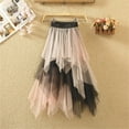 thumbnail image 4 of VUPSGEZ Clearance Women's Tulle Skirt Ruffle Multilayer Mesh A Line Tier Tutu Prom Wedding Long Tulle Skirts (Pink,XXL), 4 of 4