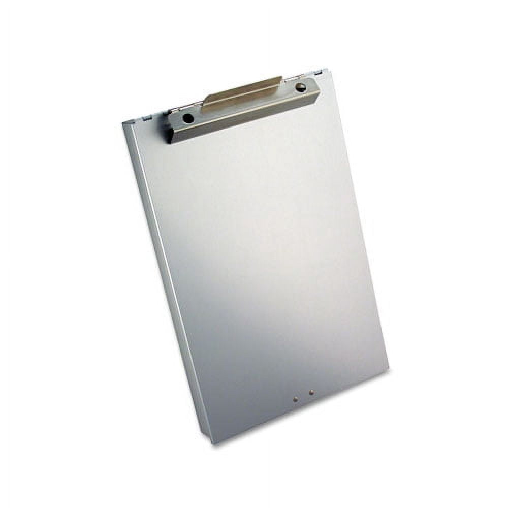 Redi-Rite Aluminum Storage Clipboard, 1" Clip Capacity, Holds 8.5 X 1 Sheets, Silver | Bundle of 5 Each