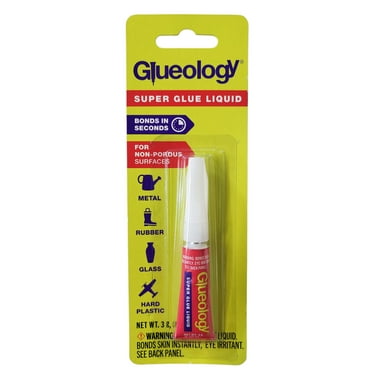Glueology Liquid Super Glue for General Use, Clear, 3 g