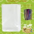thumbnail image 2 of DELUXIS 200 Pack Cellophane Treat Bags, 6x10 Inch Clear Cookie Bag with Twist Ties, 2.5 Mils Thick & Sturdy Plastic Gift Bags for Party Favor, Baked Goods, Cookies, Candies, Chocolates, Popcorn, 2 of 6