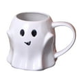 thumbnail image 1 of Wosthever Taza de café de cerámica de los fantasmas con 3D para el regalo único que da el regalo de Navidad para los amantes del café Tazas Teteras blanco, 1 of 6
