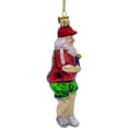 thumbnail image 2 of Kurt Adler Nobel Gems Collection Glass Christmas Ornament, Pickleball Santa, 2 of 6