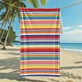 thumbnail image 4 of Microfiber Beach Towel - Super Absorbent, Thin, Compact & Portable Travel Towel for Pool, Beach, Picnic - Ideal for Adults, Men, Women & Kids - Lightweight & Quick-Drying, Multicolor Design, 4 of 6