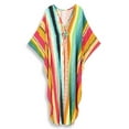 thumbnail image 4 of Kaftans for Women Loungewear Ethnic Print Beach Maxi Dress Split Side Batwing Sleeve Caftan Tunic Summer Tunic moomoo House Wear Casual Evening Dress, 4 of 10