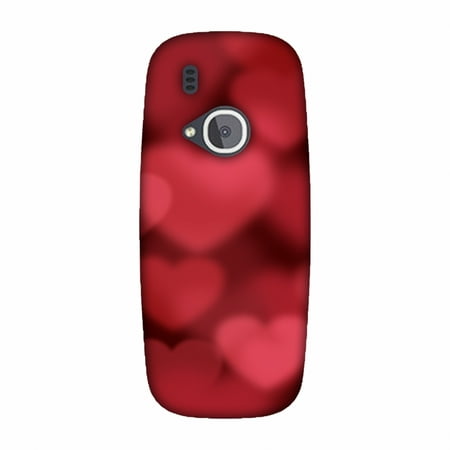 Fused Heart - Nokia 3310 Case, Premium Handcrafted Designer Hard Shell Snap On Case Printed Back Cover with Screen Cleaning Kit for Nokia 3310, Slim, Protective - Faded Hearts