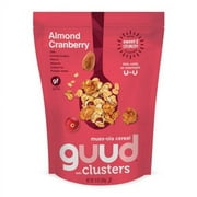 GUUD Almond Cranberry Muesola Cereal, 12 Ounce, Slightly Sweet Muesli, Gluten Free, Oats, Granola Clusters, Raisins, Almonds, Cranberries, Pumpkin Seeds, Vegan, Non-GMO Certified, Kosher