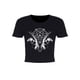 thumbnail image 1 of Grindstore - Camiseta crop top modelo Pentagrama con cráneo para mujer (Negro), 1 of 2