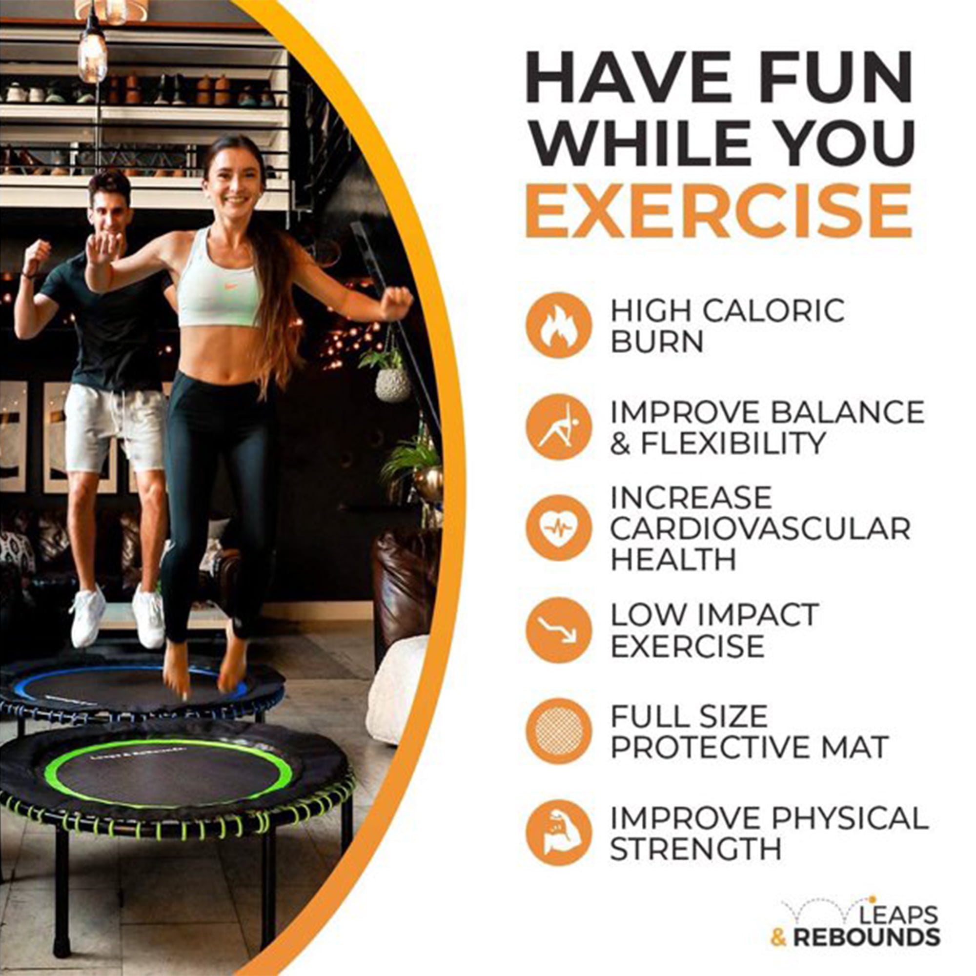 LEAPS REBOUNDS Mini Fitness Trampoline for Adults Gray in Nepal at NPR 35544 Rating 5