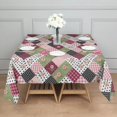 thumbnail image 3 of Pioneer Flower Floral Print Pattern Square Tablecloth, Waterproof Wipeable Spillproof Washable Table Cover for Home Kitchen Party Decor, 42"x42", 3 of 6