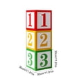 thumbnail image 3 of AYktou 3 Pcs Party Number Decoration Boxes, 12×12×12 Inch Stackable Square Street Party 123 Balloons Box, Opening Season/ Graduation Party Supplies, Happy Party Decor for Cardboard Box, 3 of 6