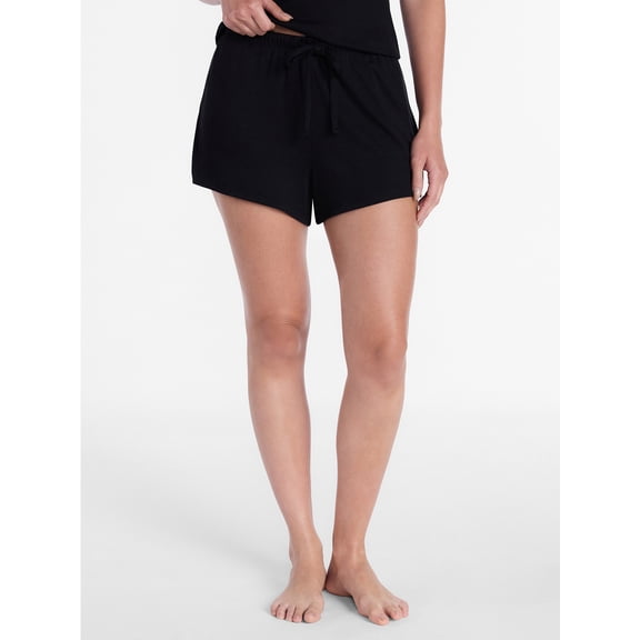 Joyspun Women’s Modal Blend Ribbed Sleep Shorts, 2.75'' Inseam, Sizes XS-3X