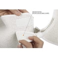 thumbnail image 4 of Sombrero de paja enrollable con ala ancha y visera solar para mujer con protección solar UPF 50+, 4 of 6