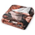 thumbnail image 4 of Timothee Chalamet Throw Blanket 60" x 50" (3 Sizes) , Lightweight, Ultra- & Comfy Flannel Blanket, Microfiber Fleece Blanket, Anti-Pilling Plush Blanket for Couch, Bed, Sofa, 4 of 7