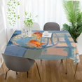 thumbnail image 3 of Yayeee Tablecloths 60" x 120" Rectangle Wrinkle Resistant Party Table Cover, Blue Goldfish, 3 of 8