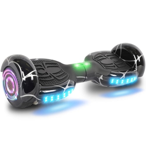 HOVERBOARD 6,5  LUCI LED E BLUETOOTH SPEAKER SCOOTER OVERBOARD AUTOBILANCIAT 