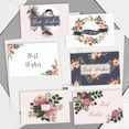 thumbnail image 5 of Cqxid Greeting Card Under $5 Flower Series BEST WISHES Greeting Card Festival Common Greeting Card Message Card, 5 of 5