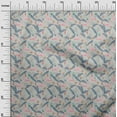 thumbnail image 3 of oneOone Rayon Blue Fabric Tropical Sewing Material Print Fabric By The Yard 56 Inch Wide, 3 of 4