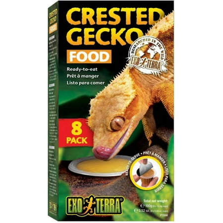Exo Terra Crested Gecko Food, 8 PK (Best Crested Gecko Food)