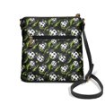 thumbnail image 2 of HELLHERO Waterproof Satchel Bag for Shopping Short Trips Travel, PU Leather Stylish Multiple Zipper Pockets Shoulder Purse, Green Star Soccer, 2 of 7