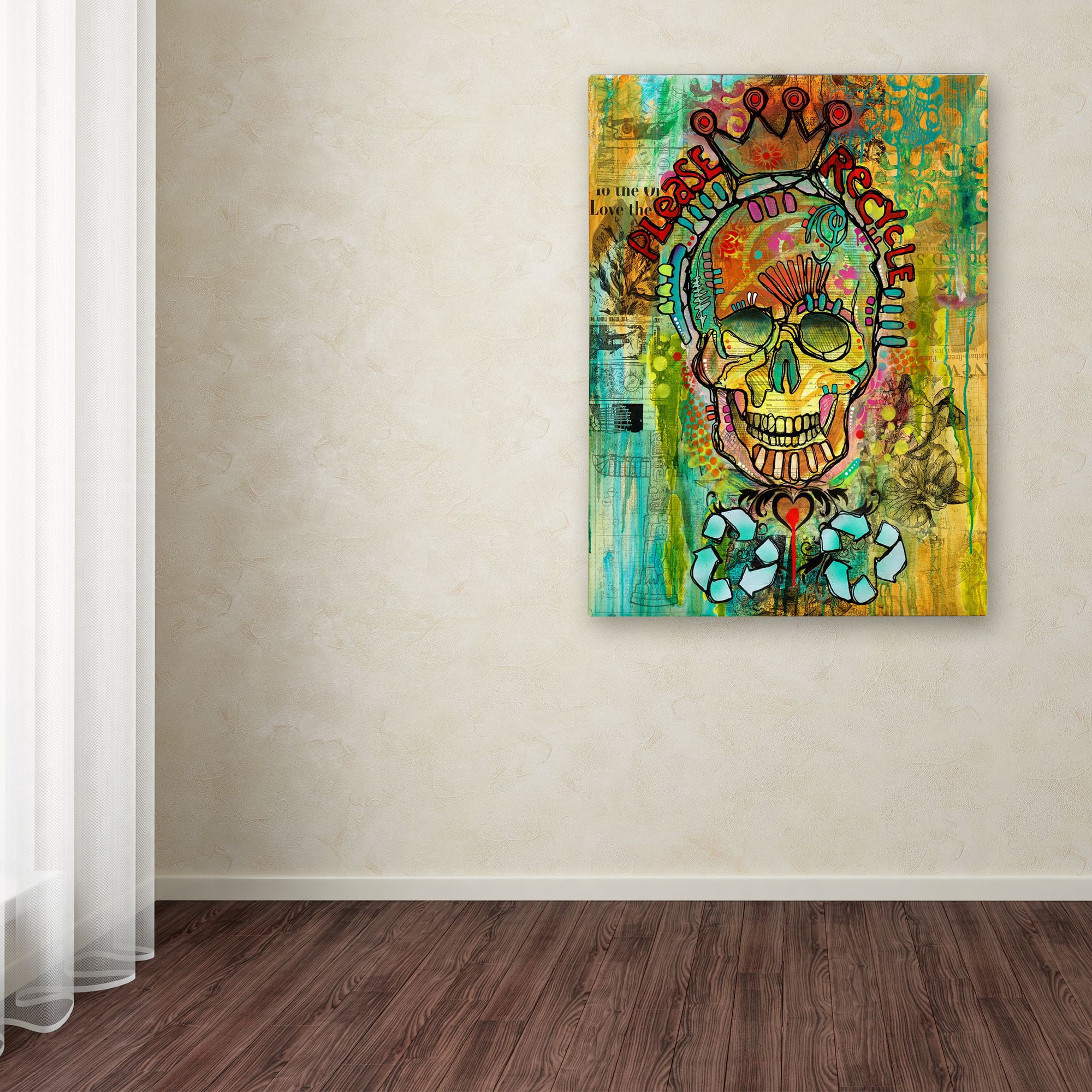 Trademark Fine Art 'Please Recycle' Canvas Art by Dean Russo