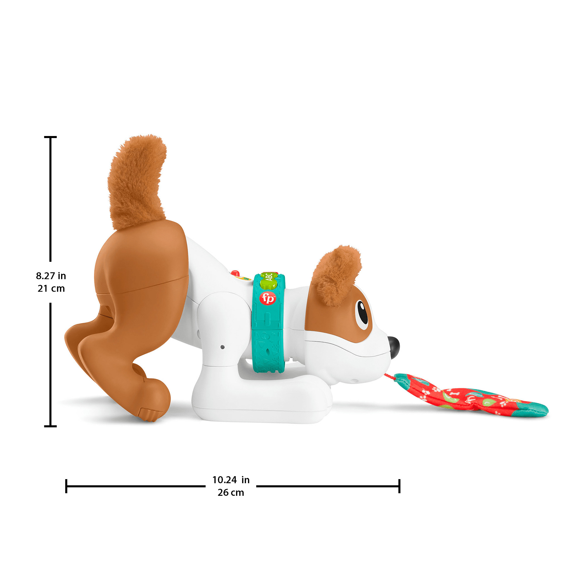 Fisher-Price 123 Crawl With Me Puppy Electronic Learning Toy with Music & Lights for Infants