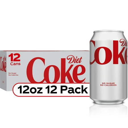 Diet Coke Soda Soft Drink, 12 fl oz, 12 Pack