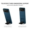 thumbnail image 6 of Feishell for Samsung Galaxy Z Flip 4 5G, Hidden Kickstand Cover with Upgraded Protection Dual Layer Hard PC Soft TPU Bumper Full Body Shockproof For Samsung Galaxy Z Flip 4 5G, Darkblue, 6 of 10