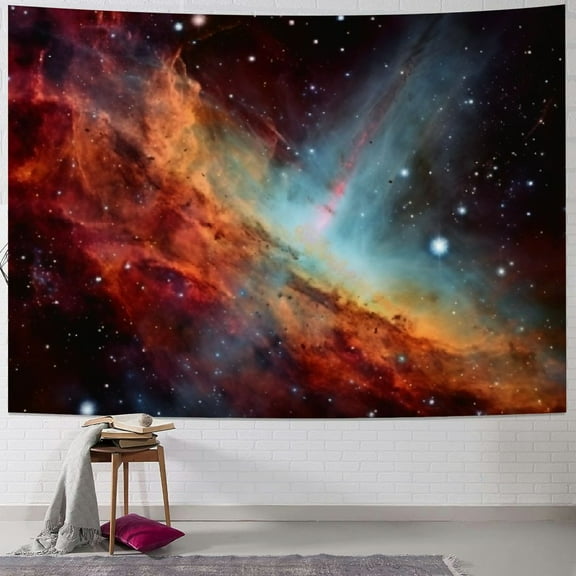 Creowell  Starry Night Tapestry, Beautiful Cosmic Space Galaxy Clusters Wall Hanging Large Tapestry Psychedelic Tapestry Decorations Bedroom Living Room Dorm 40x30inch