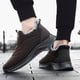 thumbnail image 4 of DQrwqpou Botas Nieve Forradas Piel Botas Invierno Zapatos Deportivos Casuales para Hombres (Café 41), 4 of 9