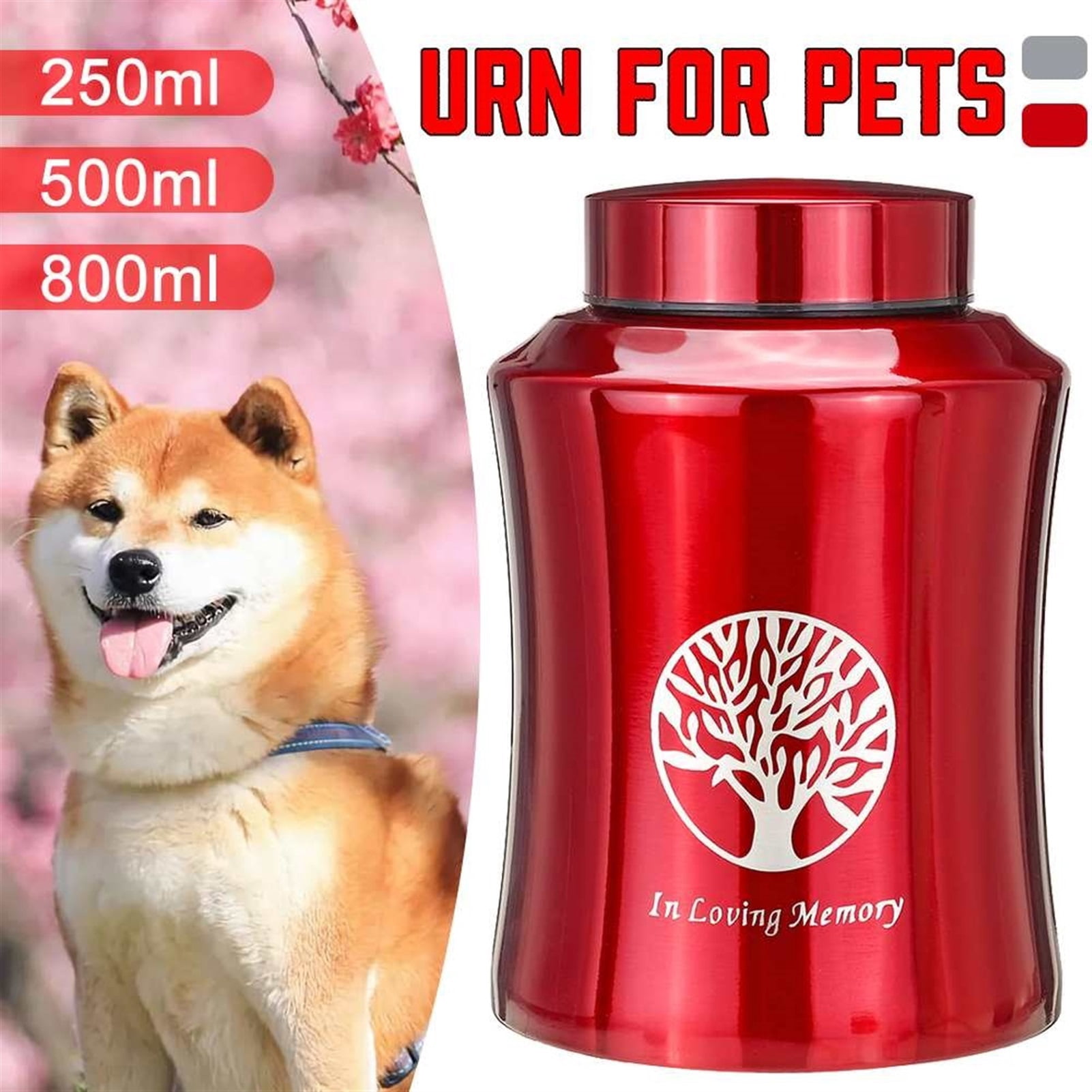 Containers Pet Urns Pet Cremation Souvenir Urns Can Be Used For Dogs Cats Birds And Mice Ashes Souvenirs800/500/250ml