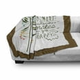 thumbnail image 2 of Saying Soft Flannel Fleece Throw Blanket, Progress Ideas Design Ideology Mindfulness Olive Fruits Flying Birds Leaf, Cozy Plush for Indoor and Outdoor Use, 70" x 90", Forest Green Brown, by Ambesonne, 2 of 5