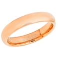 thumbnail image 2 of Tungsten Wedding Ring - Band for Mens & Womens- 4mm Domed Tungsten Ring - Rose Gold IP Tungsten Band, 2 of 3