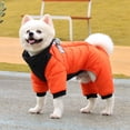 thumbnail image 4 of Warm Dog Coat, 4 Legs Covered Windproof Waterproof Winter Warm Dog Jacket Outdoor Dog Costume for Small Medium Large Dogs, 4 of 10