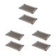 thumbnail image 4 of Monstrate Mantel Individual tejido de 2 piezas, posavasos de PVC con forma rectangular, marrón Type1 NO1, 4 of 6