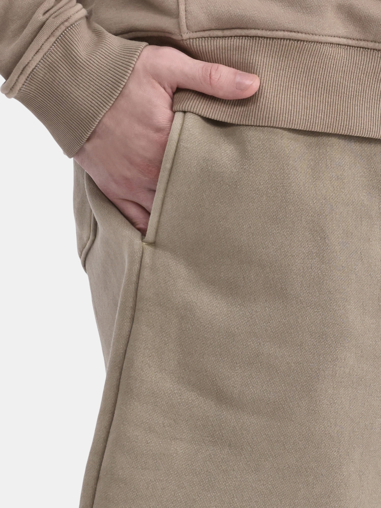 No Boundaries Soft Fleece Jogger Shorts, 6" Inseam, Men's and Big Men's
