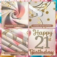 thumbnail image 4 of Pink Balloons 21st Birthday Banner Gold Stars Happy Birthday Display Numbers Floral Decor Birthday Backdrop for 21st Birthday Party Women's Birthday Adult Celebration, 4 of 9