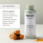 Amy Myers MD Liposomal Curcumin - Digestive & Immunity Health Support - Turmeric Curcumin Nutritional Supplement - Gluten-Free & Non-Dairy Adult Health Supplement