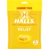 HALLS Relief Honey Lemon Cough Drops, Economy Pack, 80 Drops