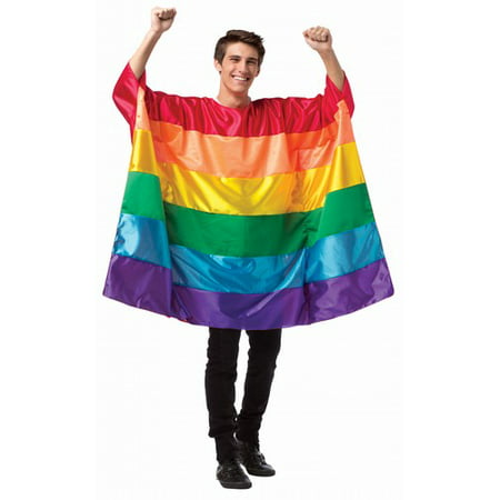 Rainbow Flag Tunic Men's Adult Halloween Costume, One Size, (40-46)