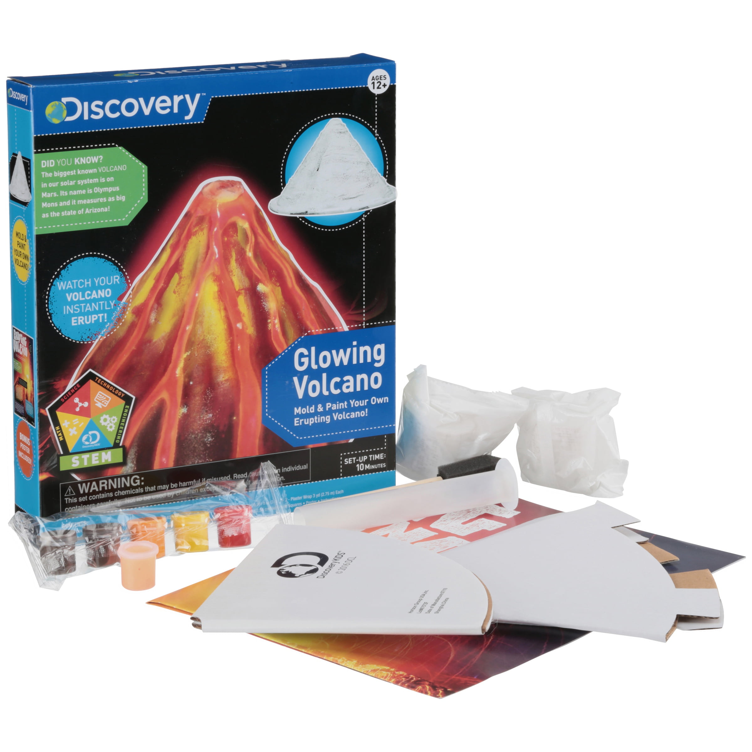 Erupting Volcano /& Color Changing Crystals NEW 2 Discovery Science Kits AA