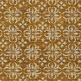 thumbnail image 5 of 10' X 14' Copper And Beige Floral Washable Indoor Outdoor Area Rug, 5 of 5