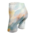 thumbnail image 4 of Tie Dye High Waisted Scrunch Shorts Women Stretch Tummy Control Yoga Biker with Elastic Waist Athletic Workout Shorts, 4 of 5