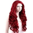 thumbnail image 6 of HGWXX7 wigs human hair Brazilian Women Red Brazilian Long Wavy Curly Parting High Temperature Fiber Wig for Women, 6 of 6