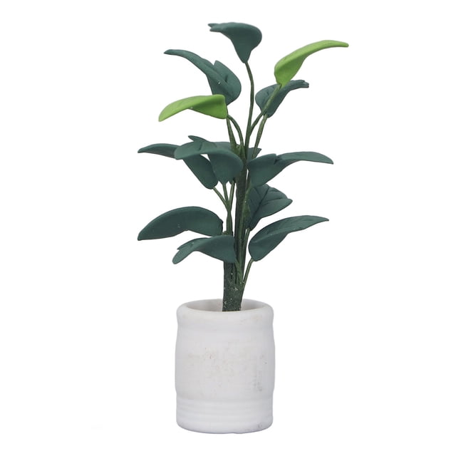 Planta en Maceta para Casa de Muñecas ANGGREK 1:12 Decoración Simulada Arcilla