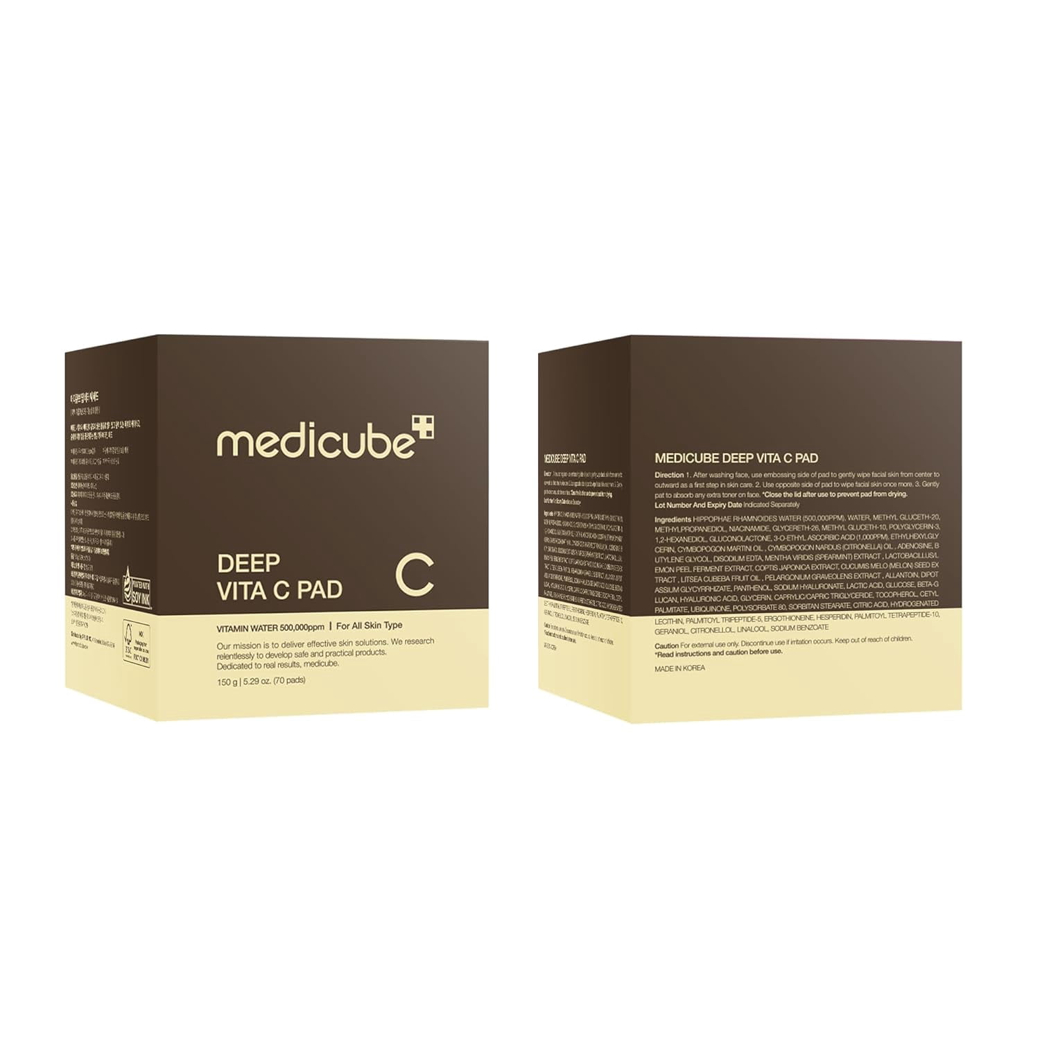 Medicube Deep Vitamin C Toner Pads, 70 Pads