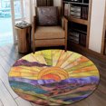 Rat Area Rug Mountain16 Round Area Rug, 24 Inch, Washable Non-Slip Floor Mat ...