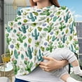 thumbnail image 3 of Renewold Cute Cactus Baby Car Seat Covers Carseat Canopy for Boys Girls, Green Cactus Multi Use Nursing Breastfeeding Covers, Nursing Scarf, 3 of 7