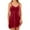 Red, variant on Satin Nightdress Set Women Sleepwear Short Negligee with Dressing Gown
