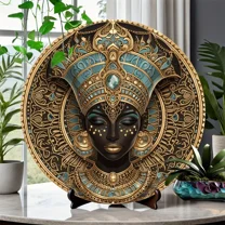HELLOYOUNG Vintage African Queen Decor – UV-Resistant Easy-Hang Wall Art for Home & Office